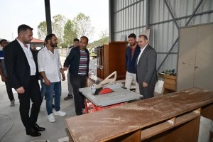 BAŞKAN MUSTAFA TUTUK ATIK GETİRME MERKEZİ’Nİ ZİYARET ETTİ