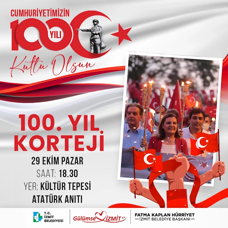 İZMİT’TE BİNLER 100. YIL CUMHURİYET KORTEJİNDE BULUŞUYOR!