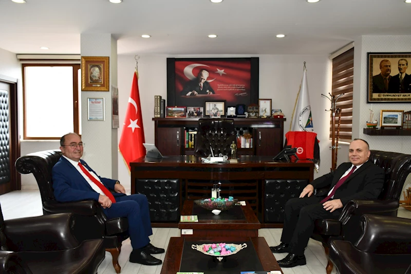 VALİ ÜNSAL’DAN, BAŞKAN ELÇİN’E İADE-İ ZİYARET