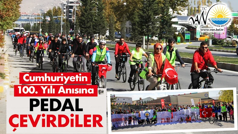 CUMHURİYETİN 100. YIL ANISINA PEDAL ÇEVİRDİLER