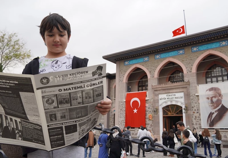 Keçiören Belediyesinden Atatürk’ü ölümsüzleştiren özel gazete baskısı