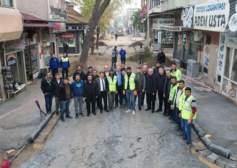Alaşehir’in Prestij Caddelerinde Çalışmalar Hızlandı