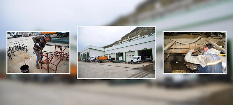 MAKİNE İKMAL BAKIM VE ONARIM ATÖLYELERİ ŞEHRİN İHTİYAÇLARINA ÇÖZÜM SAĞLIYOR