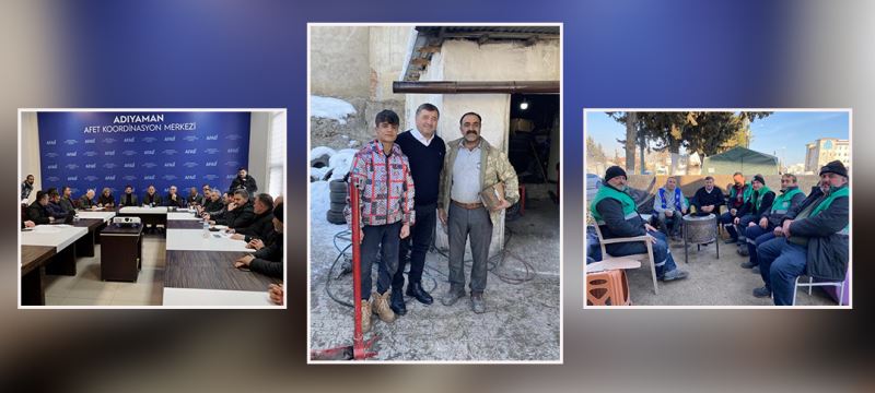 ŞENLİKOĞLU, ADIYAMAN AFET KOORDİNASYONU’NDA
