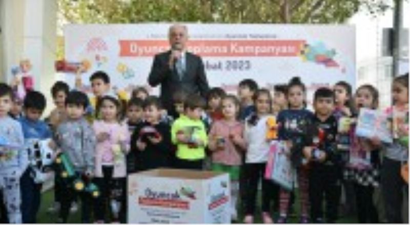 Kepez kreşlerinden depremzede çocuklara oyuncak kampanyası