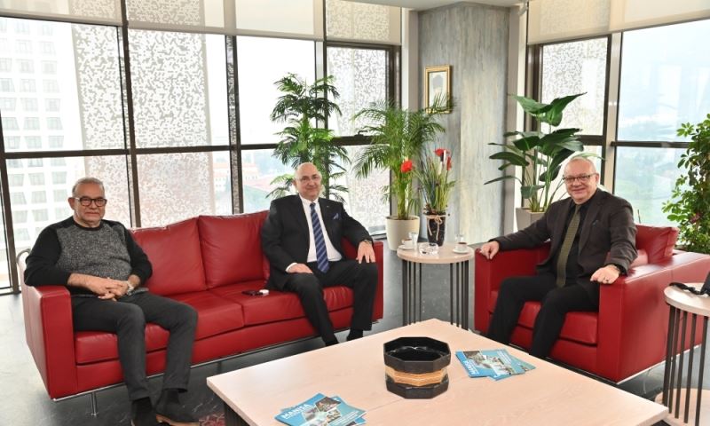 Başkan Ergün Sait Türek ve Arif Koşar’ı Konuk Etti