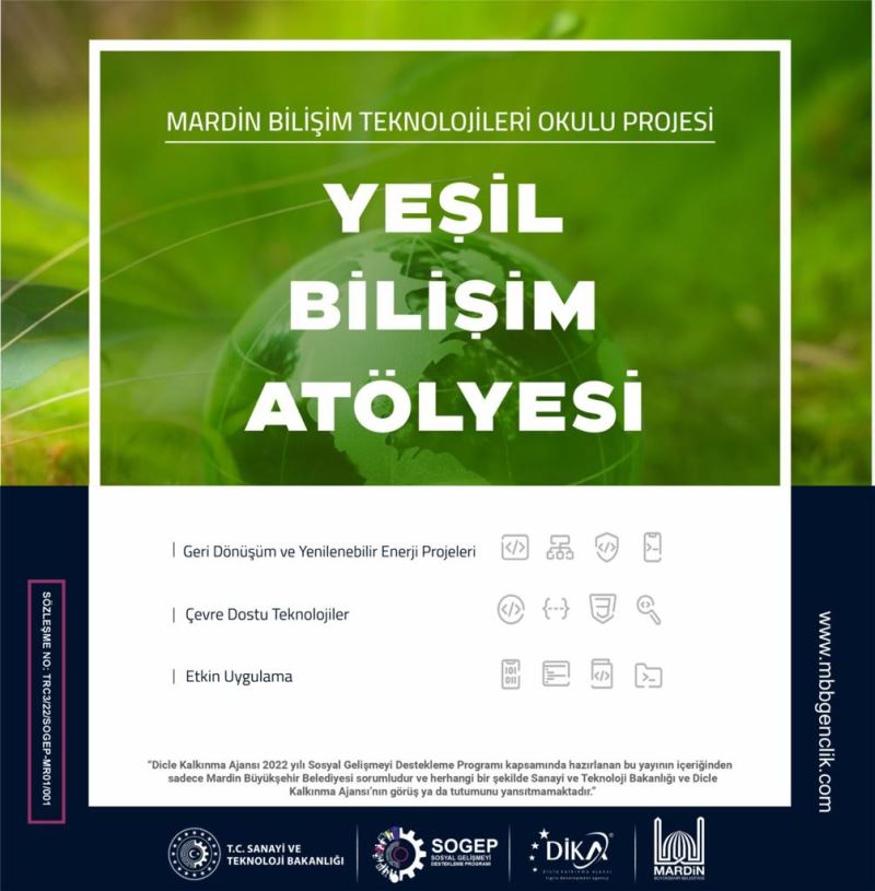 MBB Gençlik Merkezi Mardin Bilişim Teknolojileri Okulu Projesi Kapsamında 4 Farklı Atölye ile Eğitimlerine Başladı