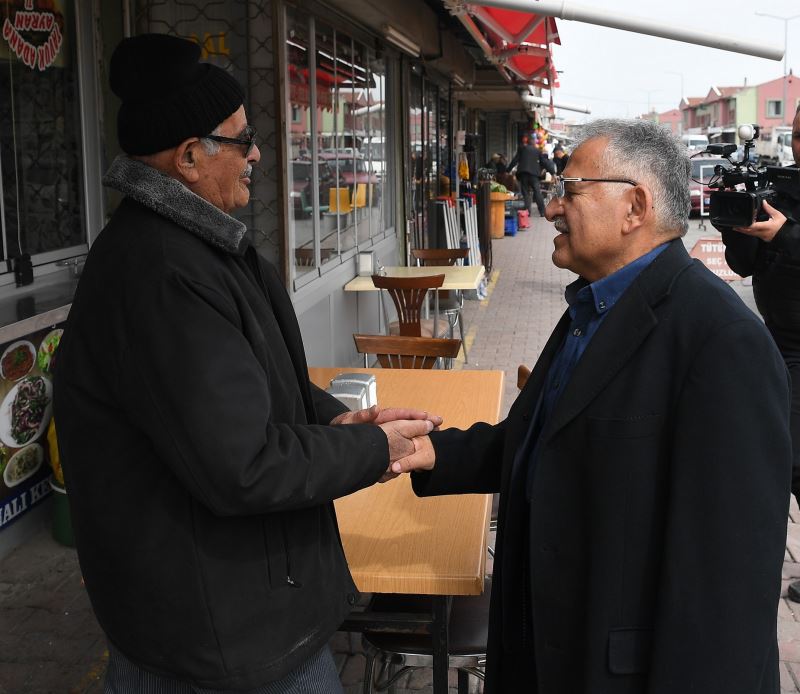 Başkan Büyükkılıç’tan Doğu Garajı Esnafına Ziyaret