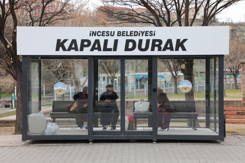 İncesu Belediyesi olarak vatandaşlarımızın şehir içi ulaşımlarını rahat şekilde yapmaları için alınan Modern Kapalı Otobüs Durakları Merkez ve