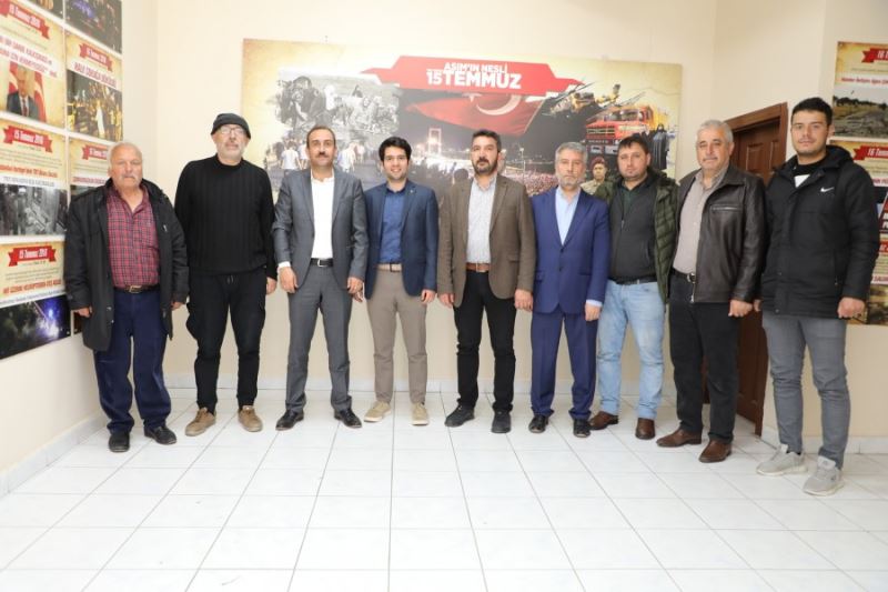 AK Parti Milletvekili Aday Adayı hemşerimiz Sn. Abdullah KUTLU Belediye Başkanımız Av. Mustafa İLMEK 