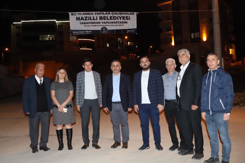 NAZİLLİ BELEDİYESİ’NDEN YOĞUN MESAİ    Pınarbaşı 15 Sokak’ta çile bitiyor