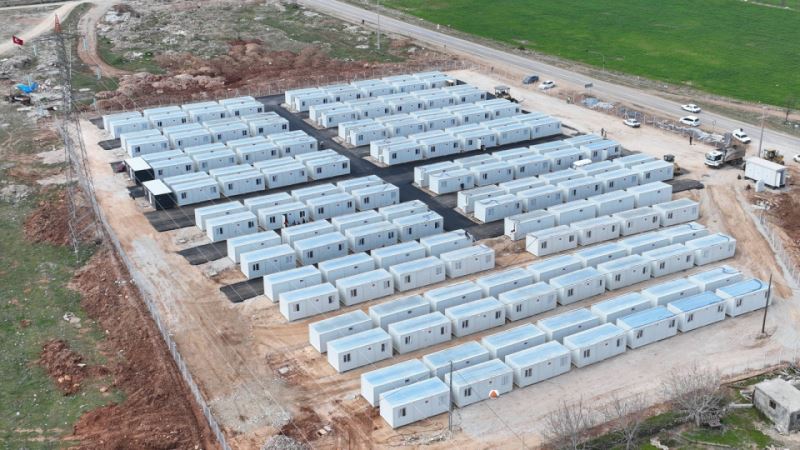 Büyükşehir Nurhak’ta Konteyner Kentin Alt ve Üstyapısını Tamamlıyor