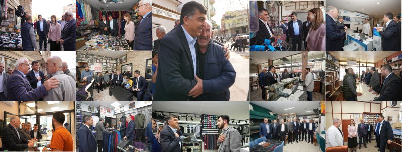 FADILOĞLU, MİLLETVEKİLLERİ VE ADAYLARLA BİRLİKTE ESNAFI ZİYARET ETTİ