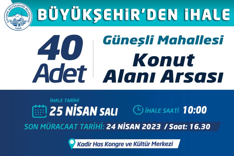 Büyükşehir’den İhale