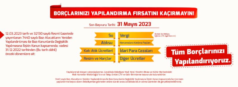 Borçlarınızı Yapılandırma Fırsatını Kaçırmayın!