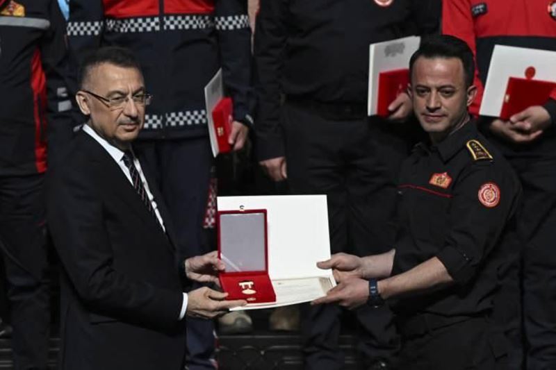 Korkut’a Devlet Üstün Fedakârlık Madalyası Tevcih Edildi