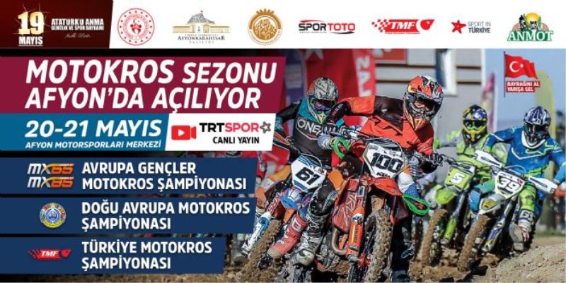 MOTOKROS ŞAMPİYONALARI 20-21 MAYIS´TA AFYON´DA