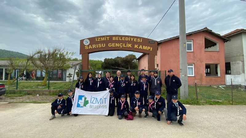 İZMİT BELEDİYESPORLU İZCİLER HAFTA SONU KAMPINDA BULUŞTU