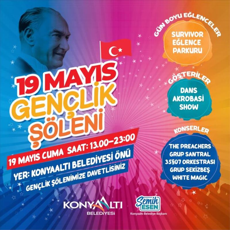 Konyaaltı ‘Gençlik Şöleni’ne hazır