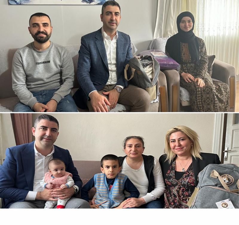 BAŞKAN YÜKSEL’DEN MİNİK KARTALLILARA HOŞ GELDİN BEBEK ZİYARETİ