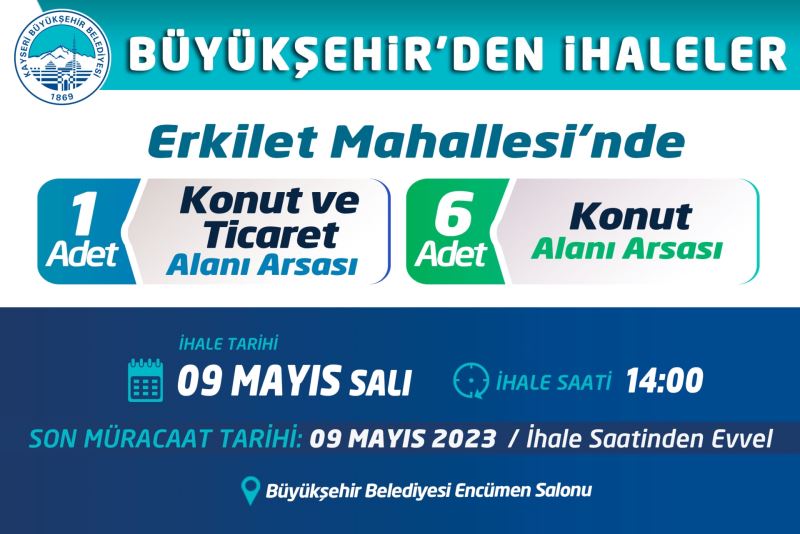 Büyükşehir’den İhale