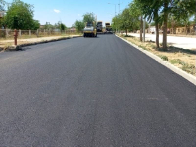 Bismil Ambar mahalle yolu asfaltlandı