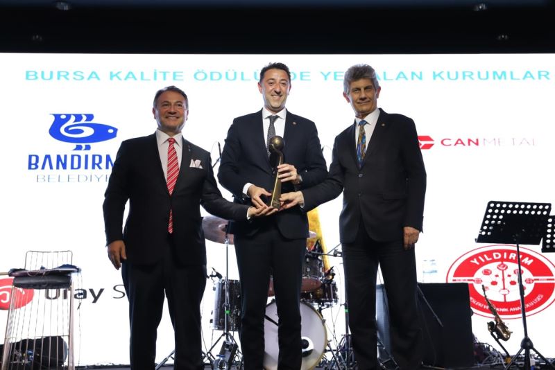 2022 KALDER BURSA KALİTE VE BAŞARI ÖDÜLÜ BANDIRMA BELEDİYESİ’NİN