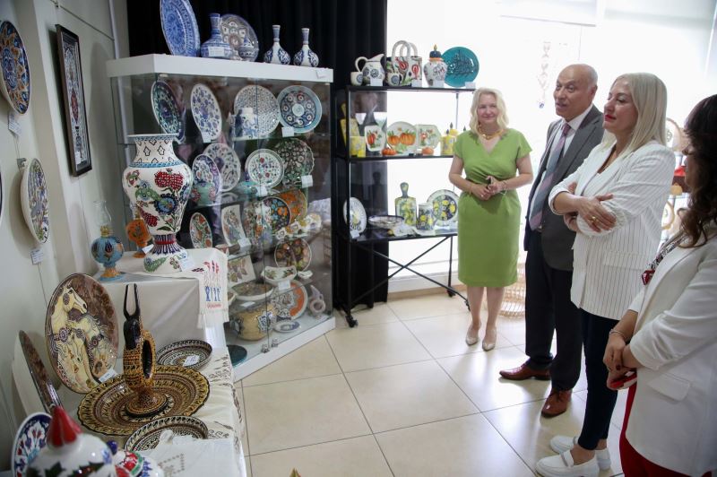 NİLSEM kursiyerlerinin eserleri göz kamaştırdı