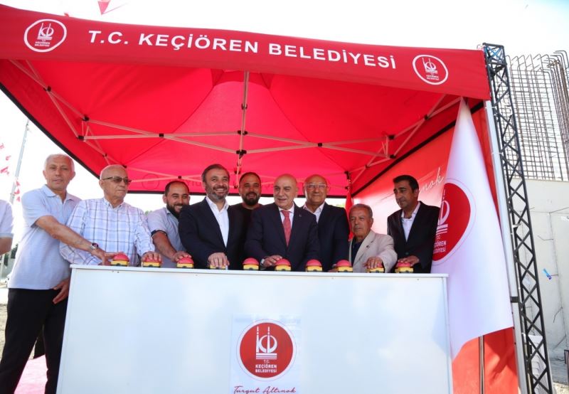 Keçiören’de Okçuluk Kapalı Spor Salonunun temeli atıldı
