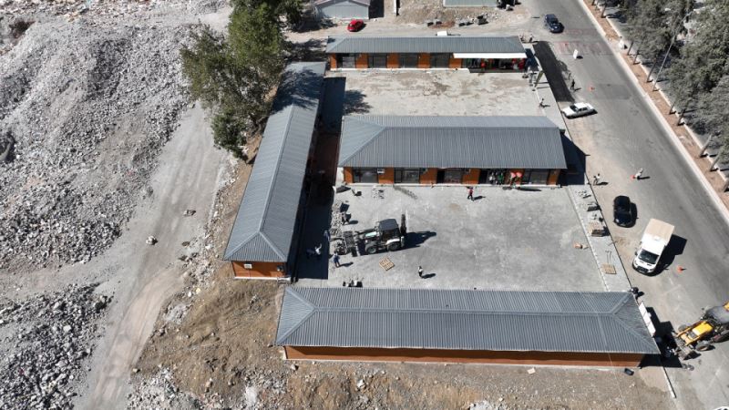 Azerbaycan Bulvarı’ndaki Çarşıların Çevre Düzeni Yapılıyor