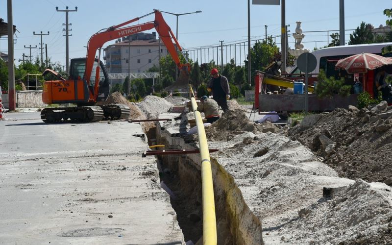 Doğalgaz Basınç Düşürme İstasyonu Yapım Çalışmaları Devam Ediyor