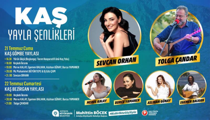 Antalya Büyükşehir Belediyesi’nden  Gömbe ve Bezirgan’da yayla şenliği