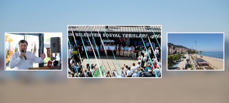 PLAJLAR BÖLGESİNDE YER ALAN BELEDİYE SOSYAL TESİSİNİN AÇILIŞI YAPILDI