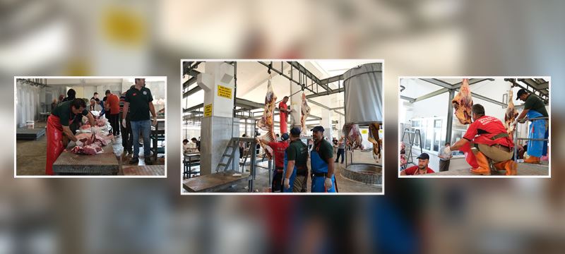 BELEDİYE MEZBAHANESİNE İLGİ YOĞUNDU