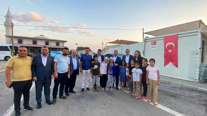 BAŞKAN FADILOĞLU, DEPREMZEDELERİ ZİYARET ETTİ