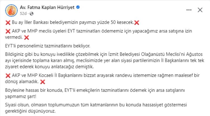 HÜRRİYET’TEN EYT’LİLER İÇİN BİR ÇAĞRI DAHA