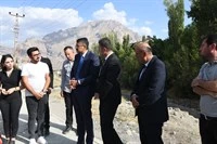 Vali/Belediye Başkan Vekilimiz Sayın Ali ÇELİK, Karşıyaka Mahallesi Katramas Köprüsünde incelemelerde bulundu