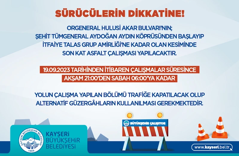 Büyükşehir’den Ulaşım Konforu İçin Gece Mesaisi