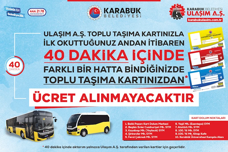 40 Dakika İçinde Tek Seferlik Aktarım Ücretsiz