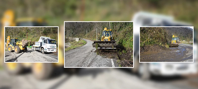 TRAFİK GÜVENLİĞİ İÇİN YOL KENARLARI TEMİZLENİYOR