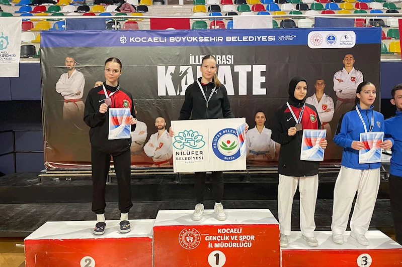 Nilüferli karatecilerden 2’si altın 3 madalya