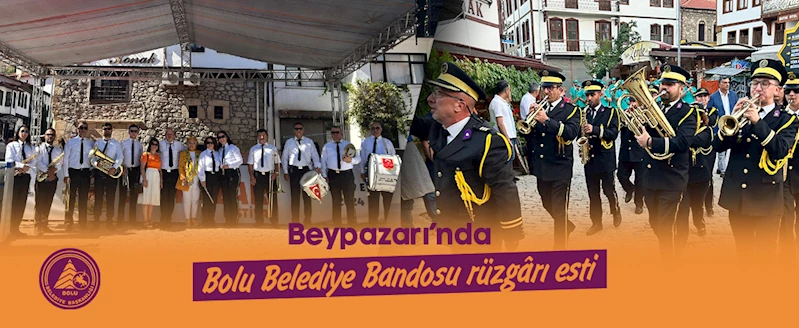 Beypazarı’nda Bolu Belediye Bandosu rüzgârı esti