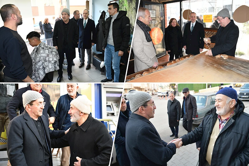 Başkan Vergili Yeşil Mahalle Taşkent Caddesi Esnaflarını Ziyaret Etti