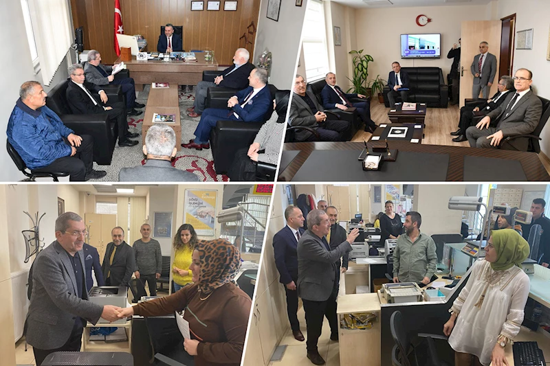 Başkan Vergiliden İl Özel İdare ve PTT Personellerine Ziyaret