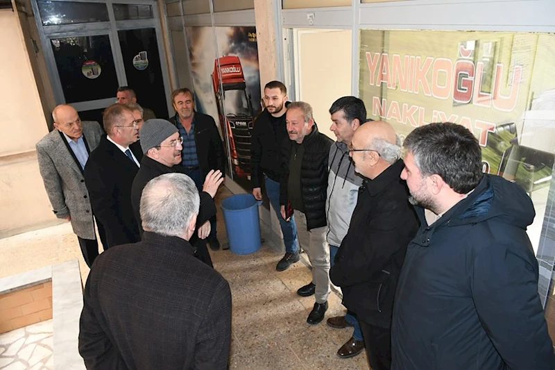 Başkan Vergili’den Kızılay İş Merkezi Esnaflarına Ziyaret