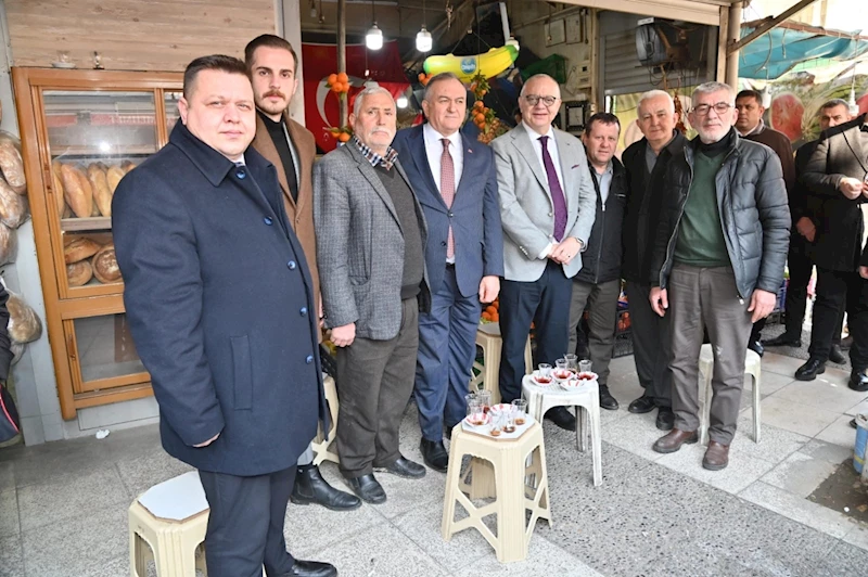 Başkan Ergün, Alaybey’de Esnaf ve Vatandaşı Selamladı, Pilav Hayrı Yaptı