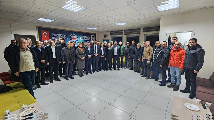 MİLETVEKİLİ KÖSE VE BAŞKAN ÇİMEN GÜMÜŞHANE  MEMUR-SEN’İ ZİYARET ETTİ