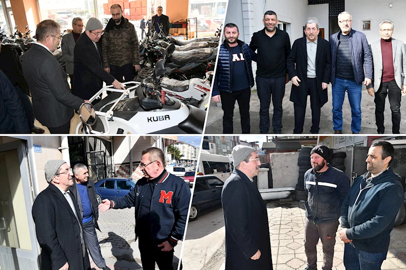 Başkan Vergili Kurtuluş Mahallesi Esnaf Ziyaretine Devam Etti