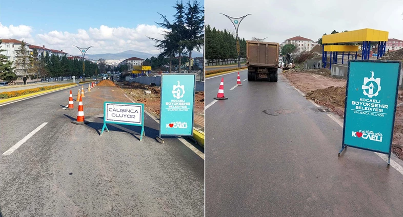 Gölcük Devlet Hastanesi’ne yeni kavşak