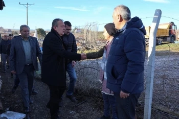 MAĞDUR AİLENİN YARALARINI BÜYÜKŞEHİR BELEDİYESİ SARACAK